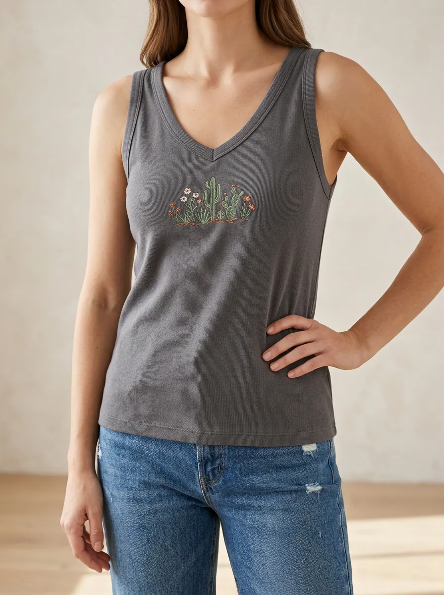Effortless Ribbed Sleeveless Top