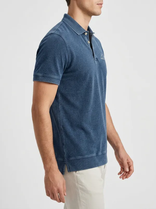 Mountain-Detail Men's Polo Shirt