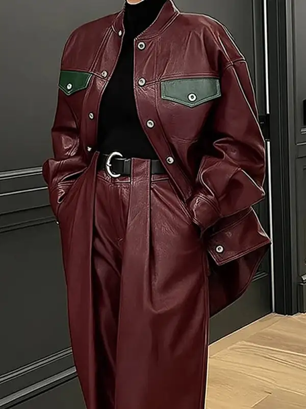 Modern Button Front Jacket