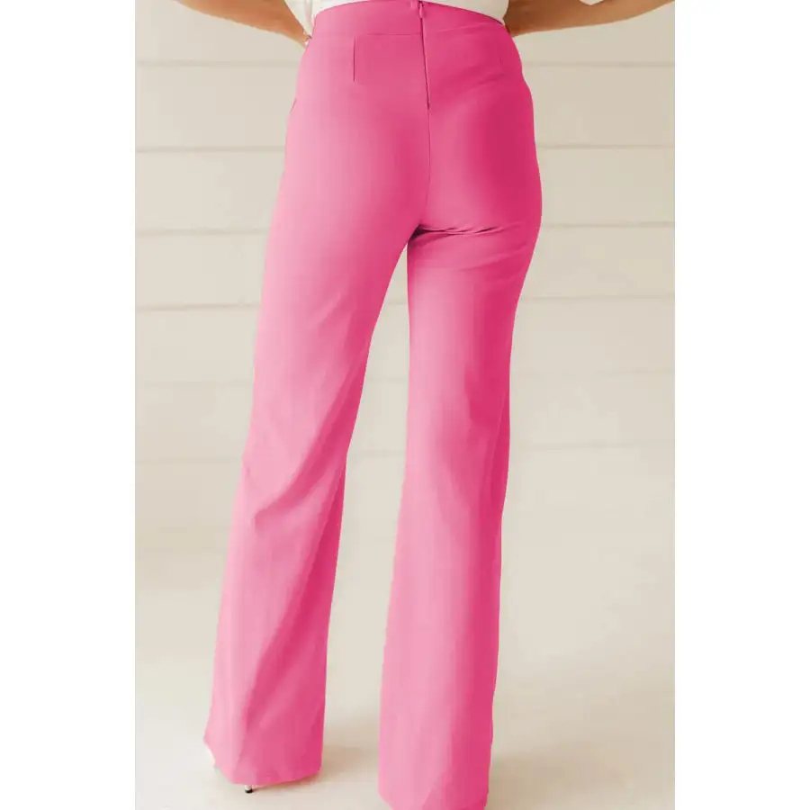 Classic High Waist Straight Leg Pants