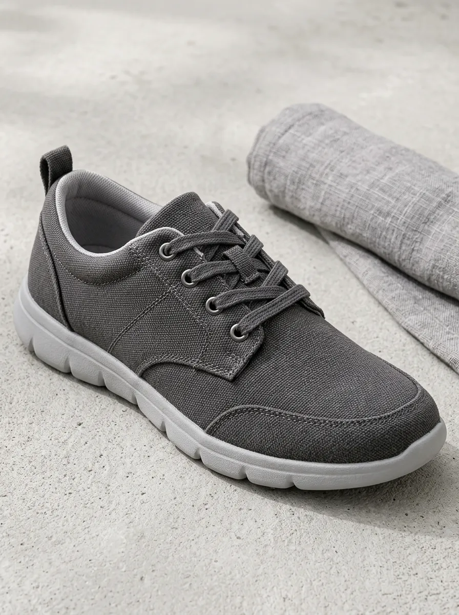 Men's Urban Modern Minimalist Solid Color Patterned Canvas Shoes