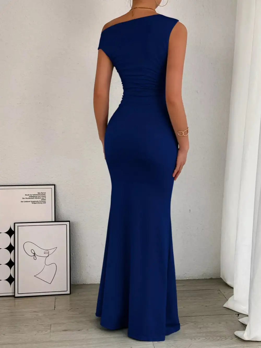 Easy Fit Ruched Maxi Dress