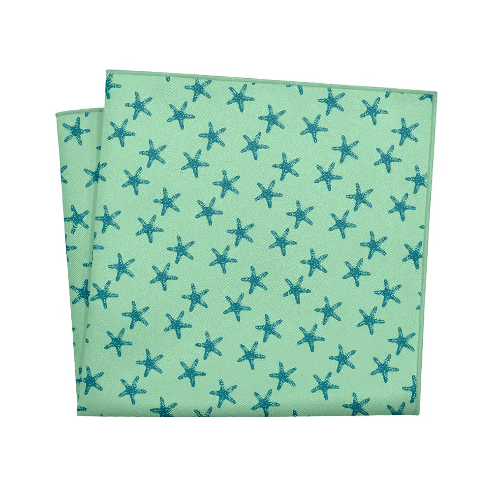 Contemporary Decorative Animal Motif Nautical Pocket Square