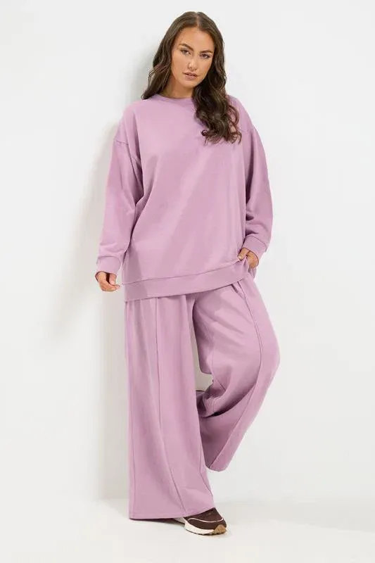 Light Pink Sweatshirt & Jogger Set