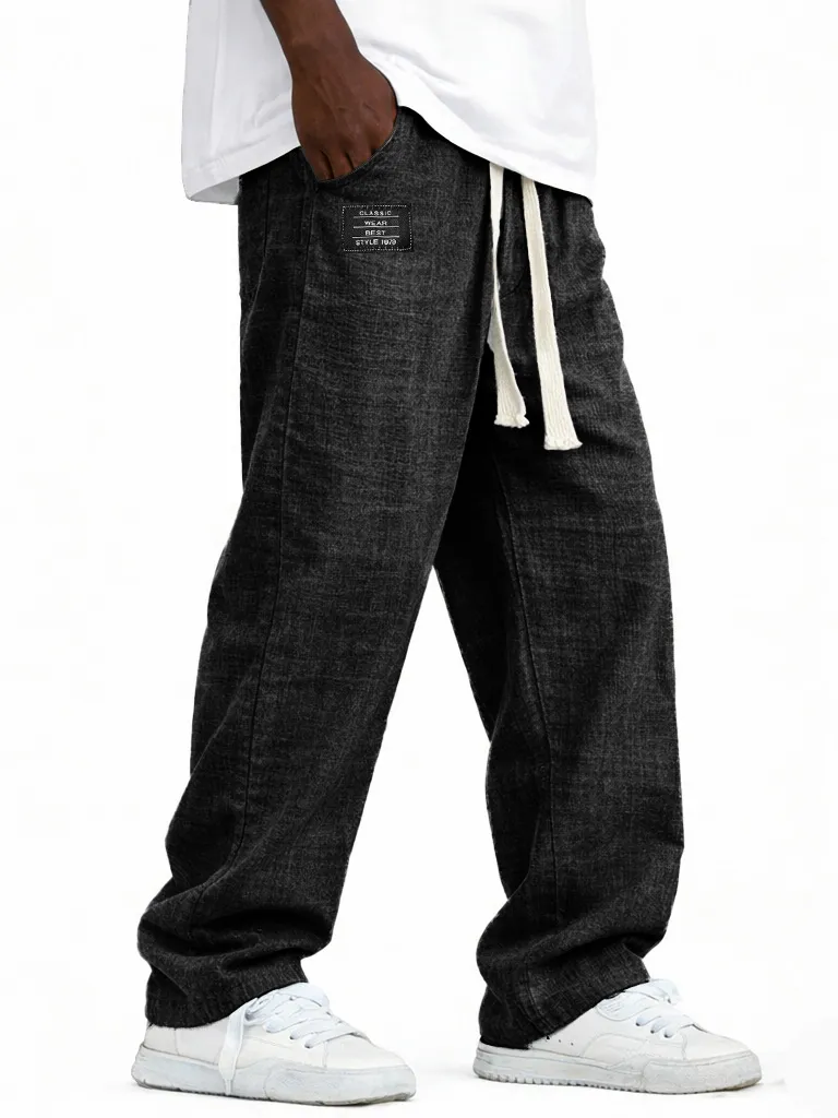 Soft Touch Linen Blend Pull On Pants