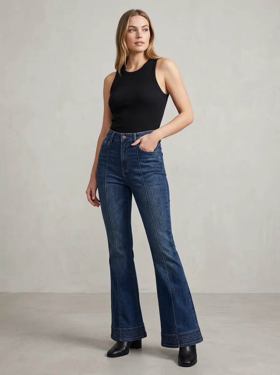 Women's High Waist Casual Denim Jeans