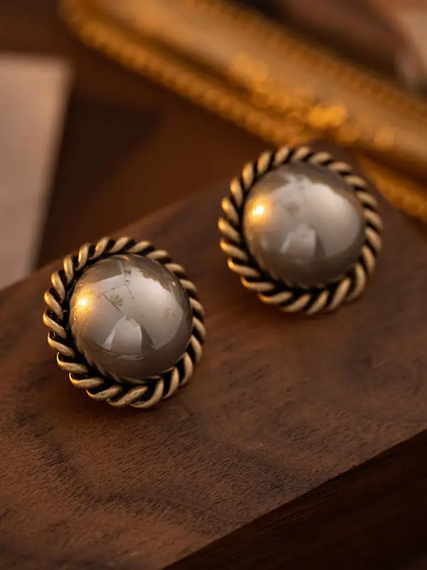 Ornate Abstract Accent Earrings