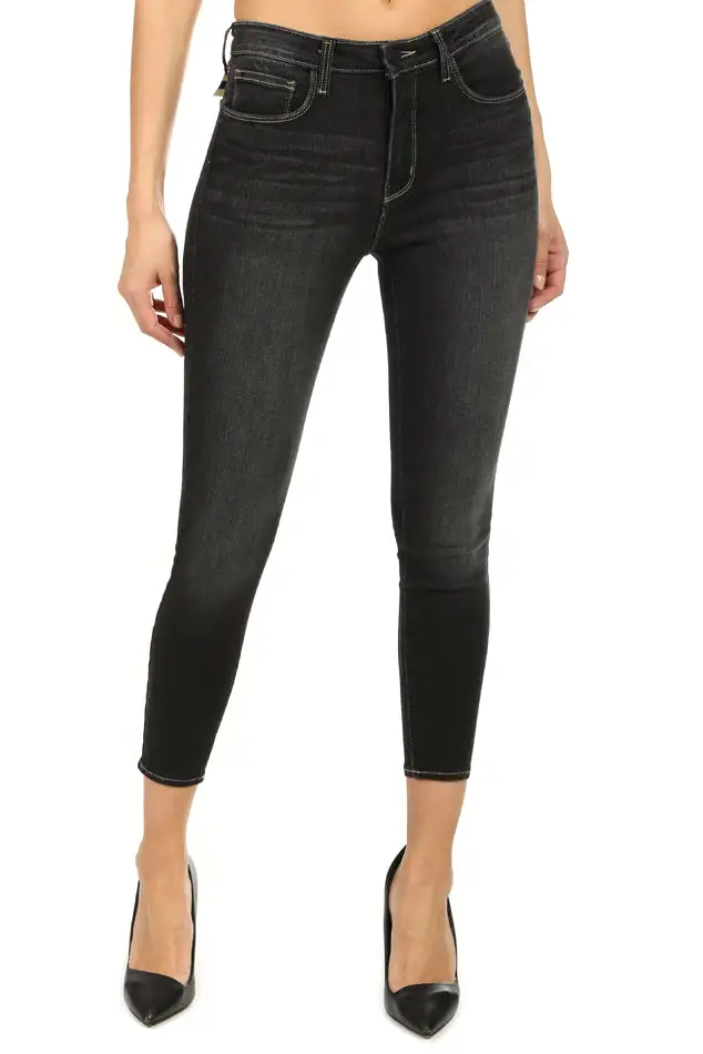 Everyday Cotton Denim Cropped Jeans