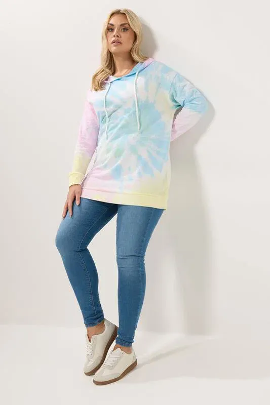 Blue Tie Dye Hoodie