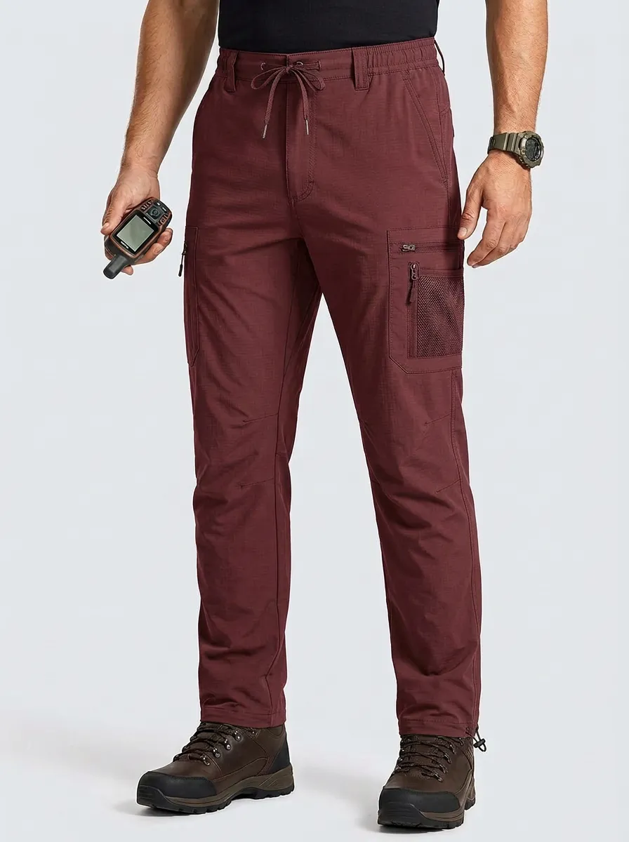 Men's Multi-Pocket Quick-Dry Mesh-Detail Cargo Pants