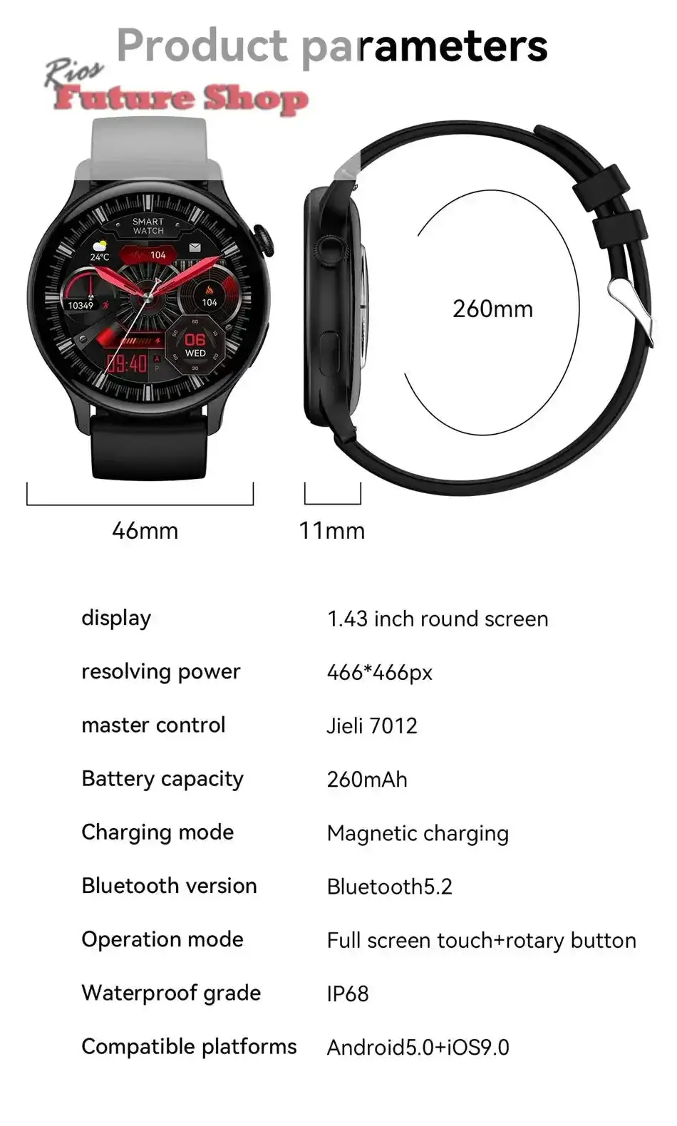 Smart Watch 466*466 HD Health Tracker for Xiaomi