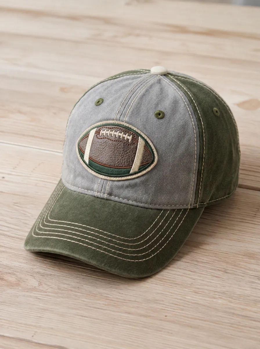 Men's Heritage American Football Fan Embroidered Patch Baseball Cap