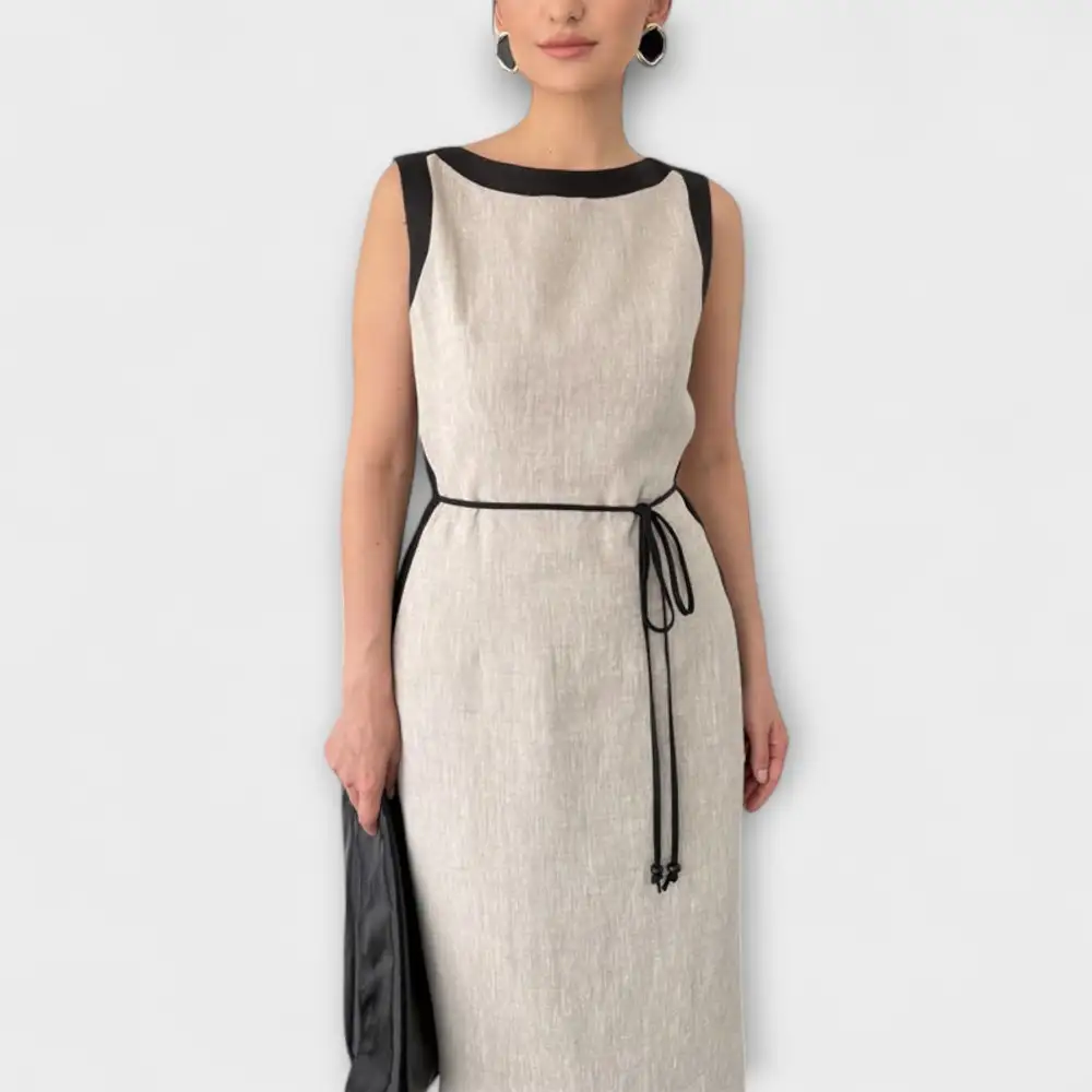 Refined Sleeveless Everyday Casual Dress