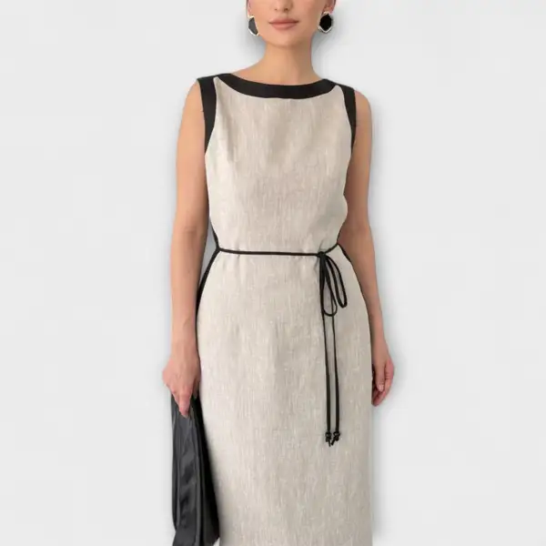 Refined Sleeveless Everyday Casual Dress