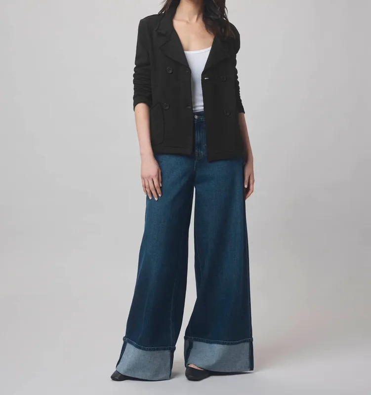 Structured Terry Blazer Jacket