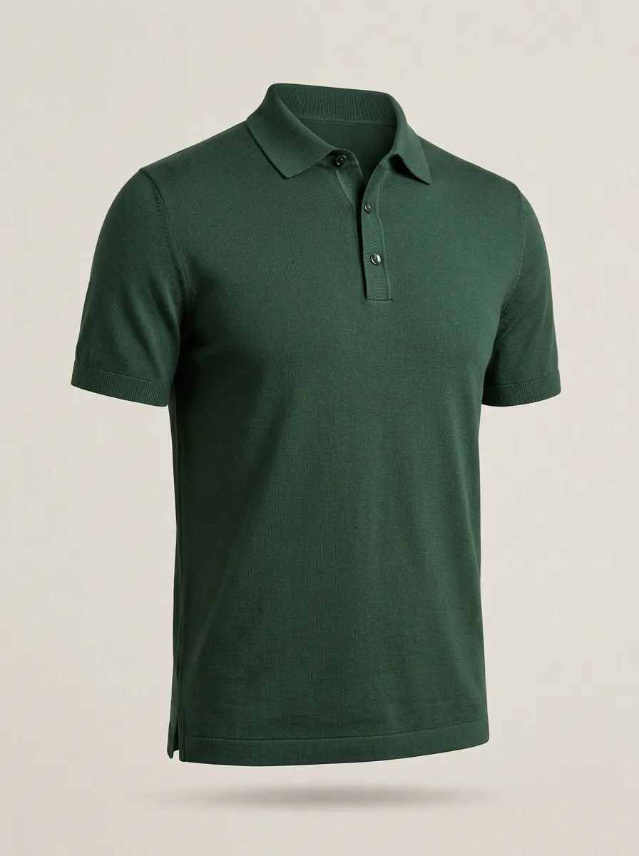 Refined Versatile-Look Men's Polo Shirt