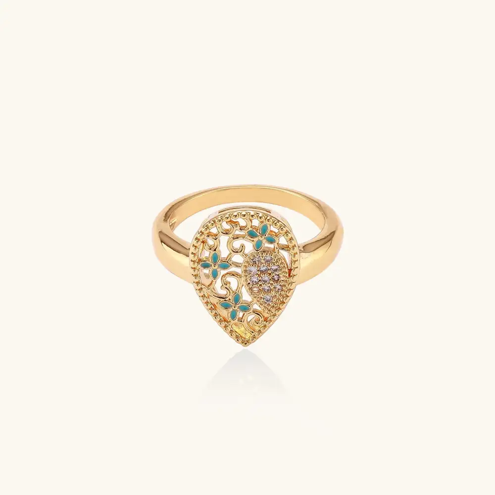 Sculptural Heart Ring