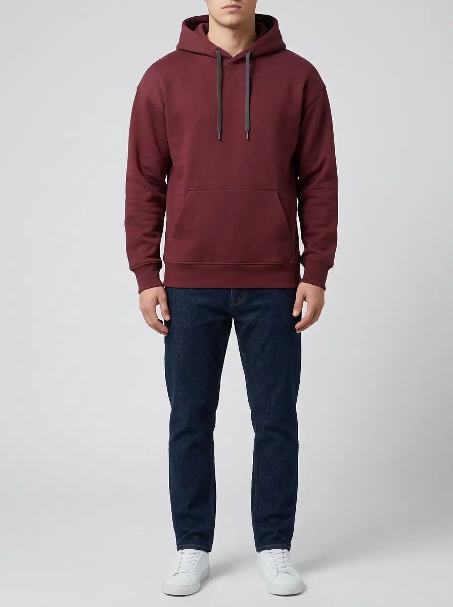 Men's Clean Line Printed Hoodie