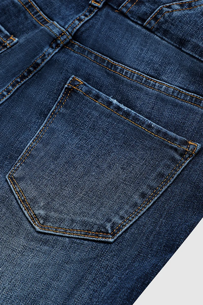 Raw Hem Button Up Skinny Jeans