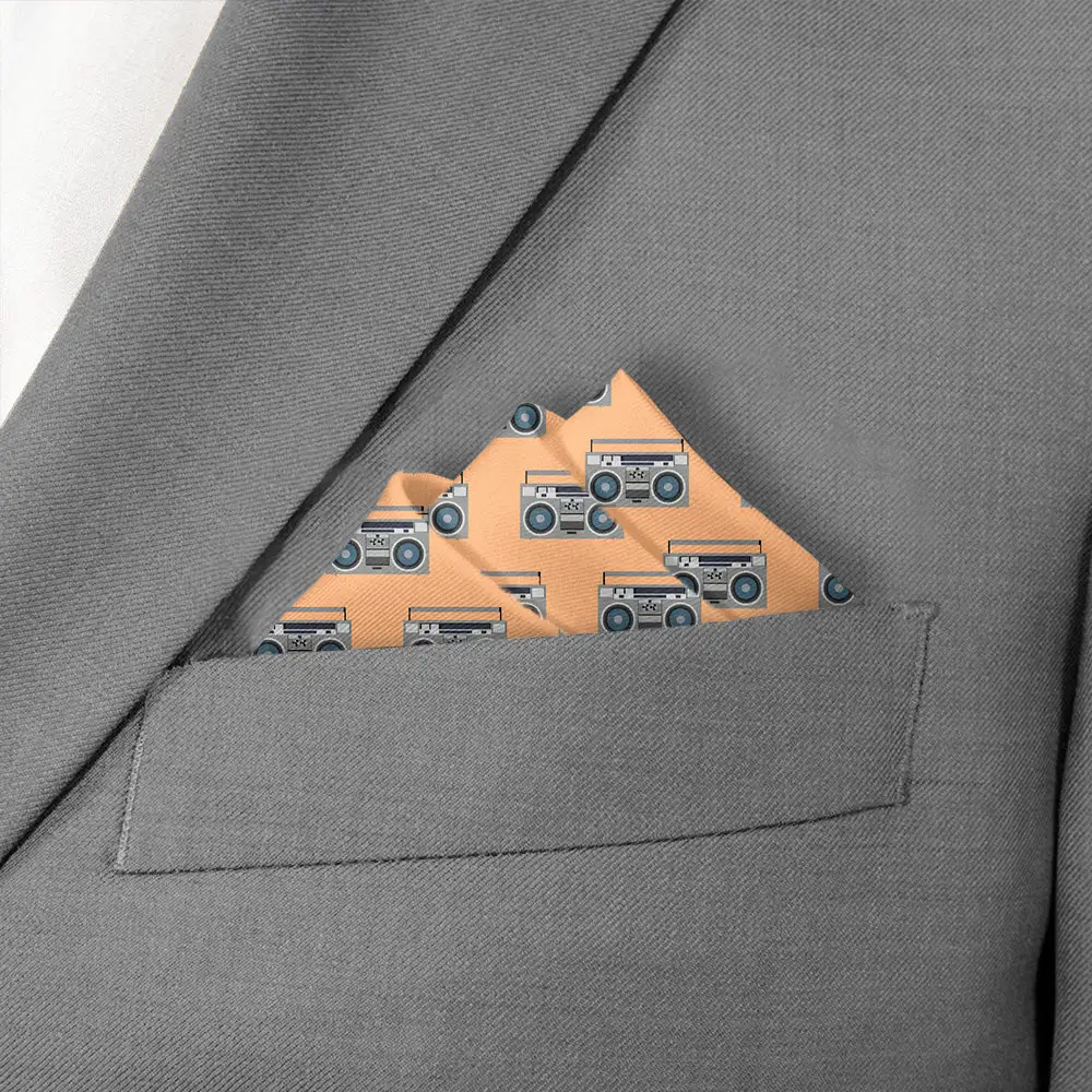 Understated Refined Novelty Retro Pocket Square