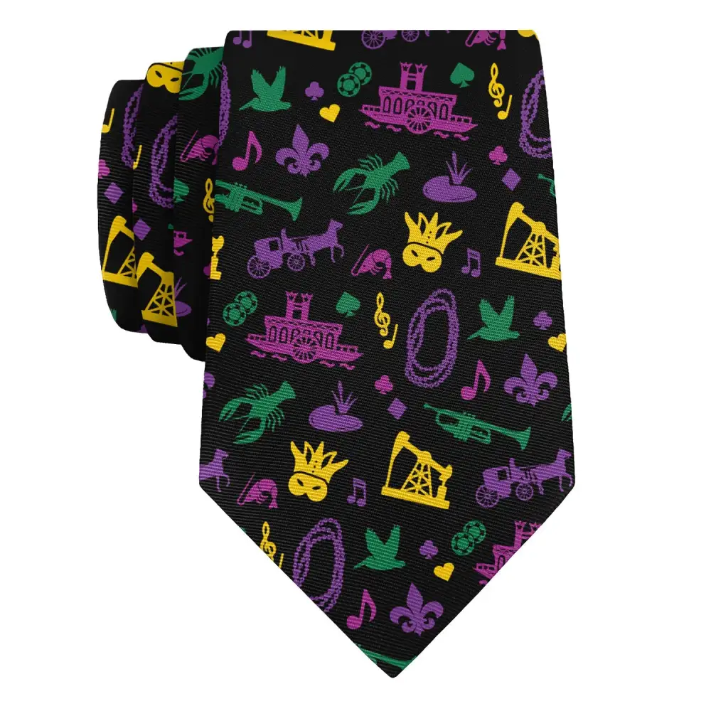 Polished Heritage Emblem Detail Necktie