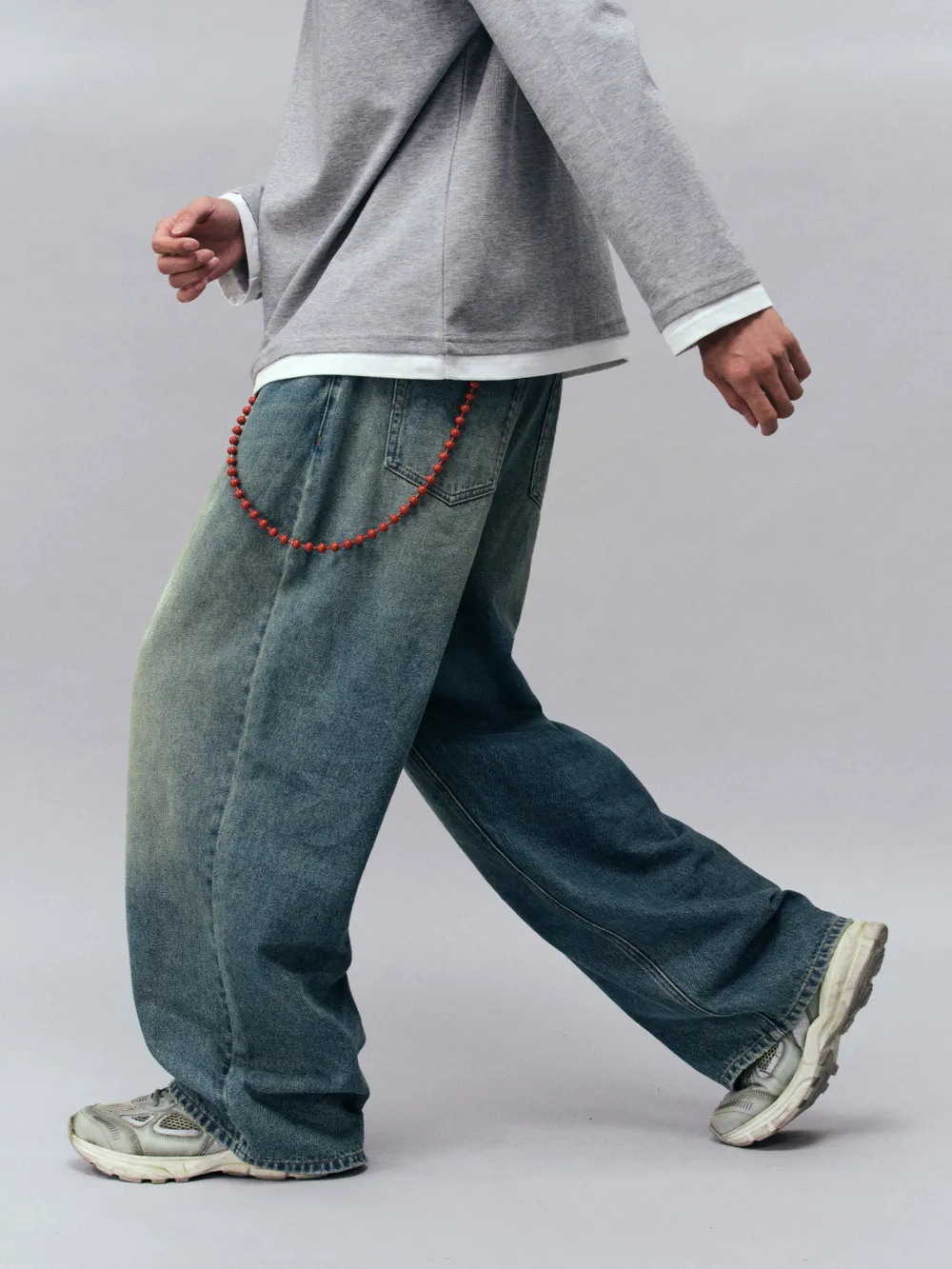 Relaxed Loose Fit Denim Jeans