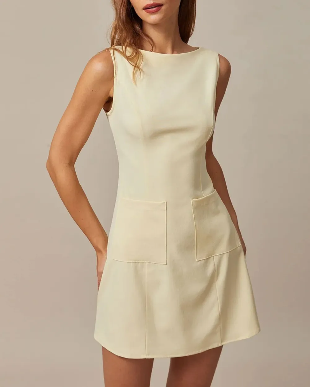 Slight Stretch Champagne Dress