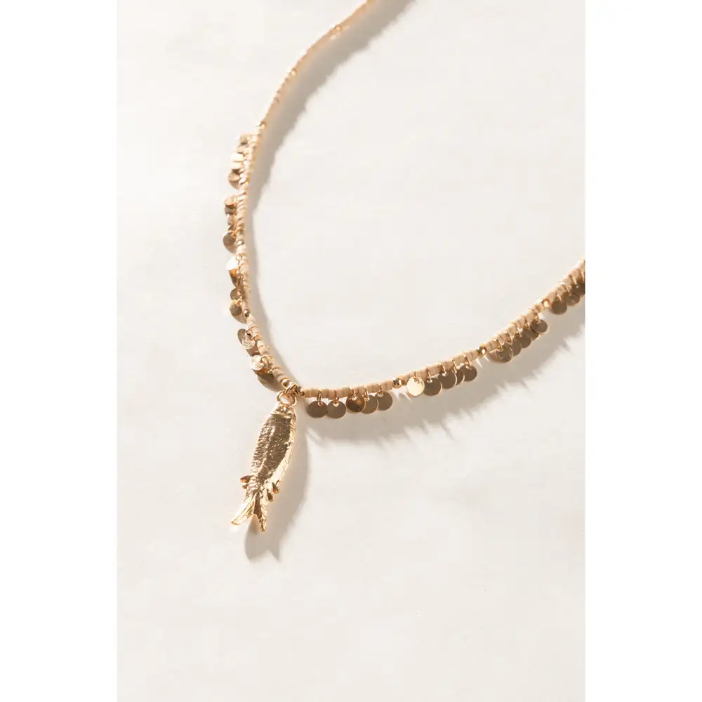 Beaded Detail Statement Necklace