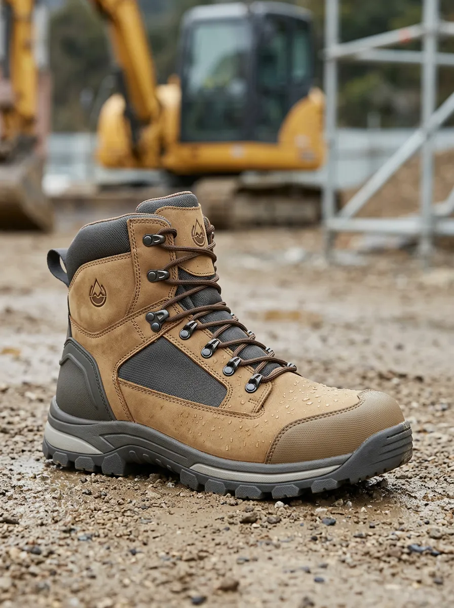Versatile Construction Finish Men' Waterproof Work Boots