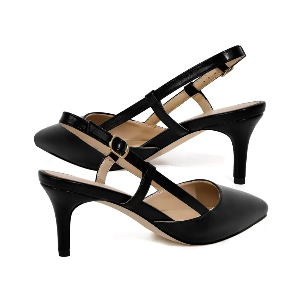 Classic Pointed Toe Stiletto Slingback Pumps