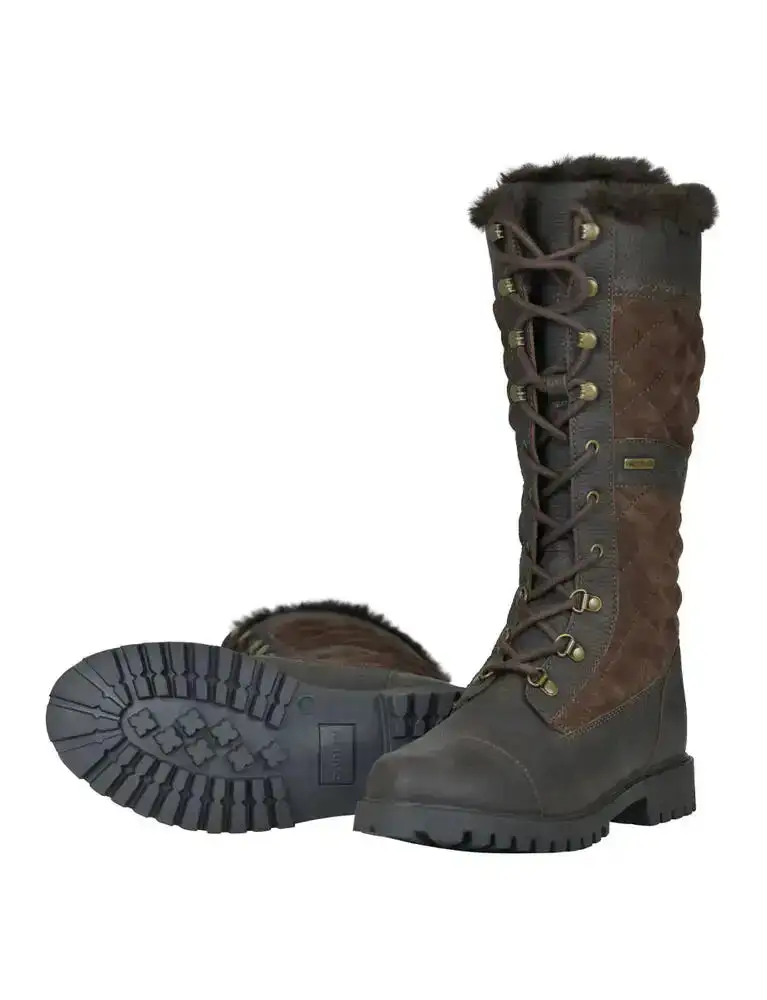 Lace-Up Zip Riding Boots
