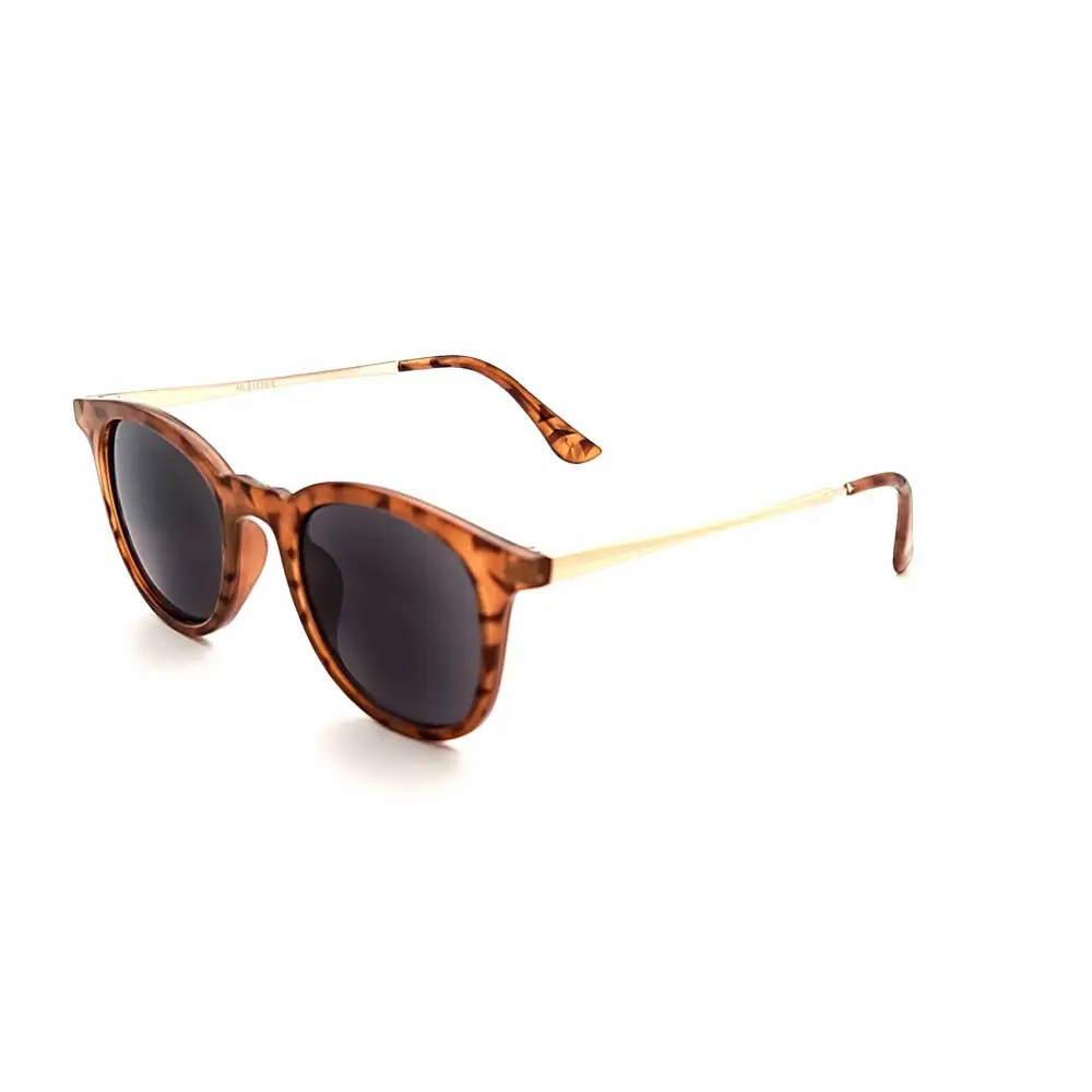 Round Full-Lens Smoke-Lens Reading Sunglasses