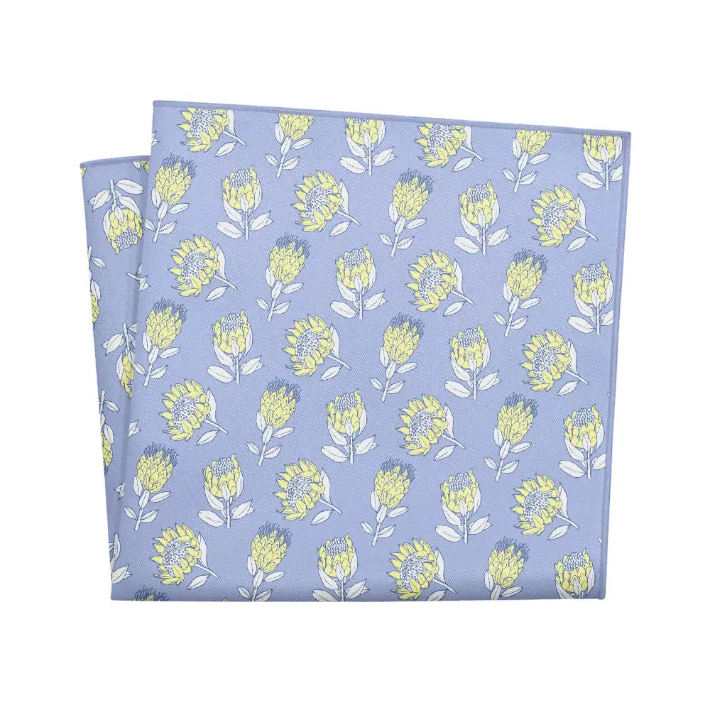 Contemporary Subtle Floral Pocket Square