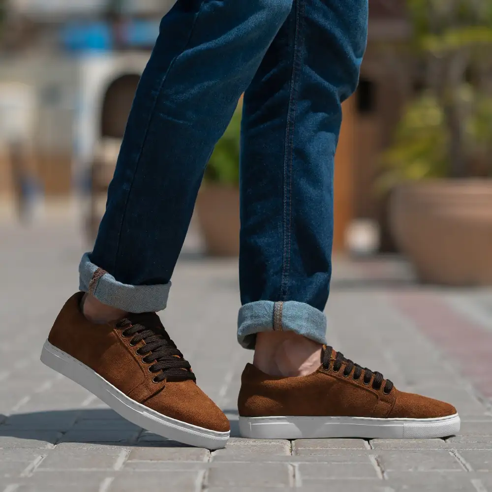 Relaxed Suede Low Top Sneakers