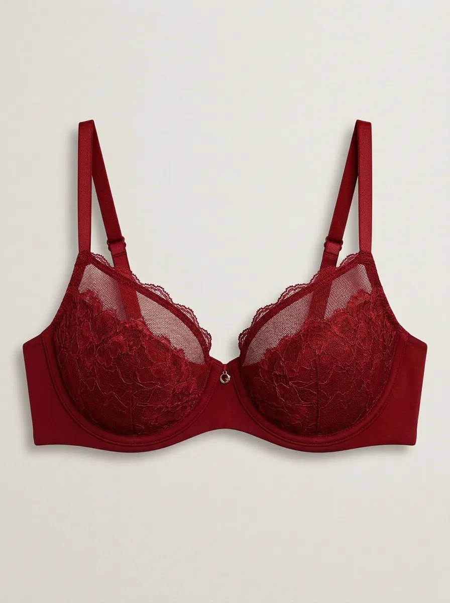 Women's Modern Underwire Floral-Lace Bra