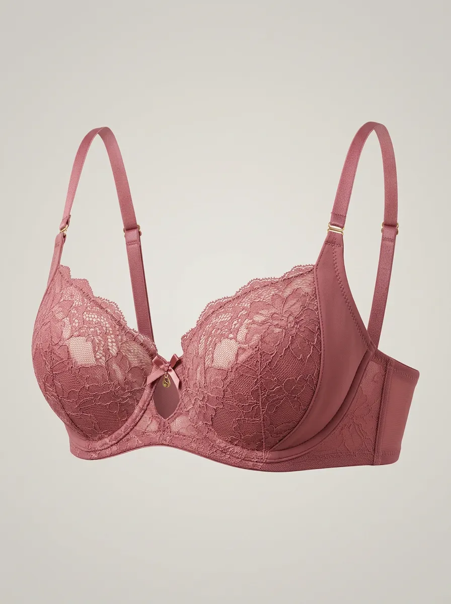 Women's Full-Coverage Underwire Seamless Floral-Lace Bra