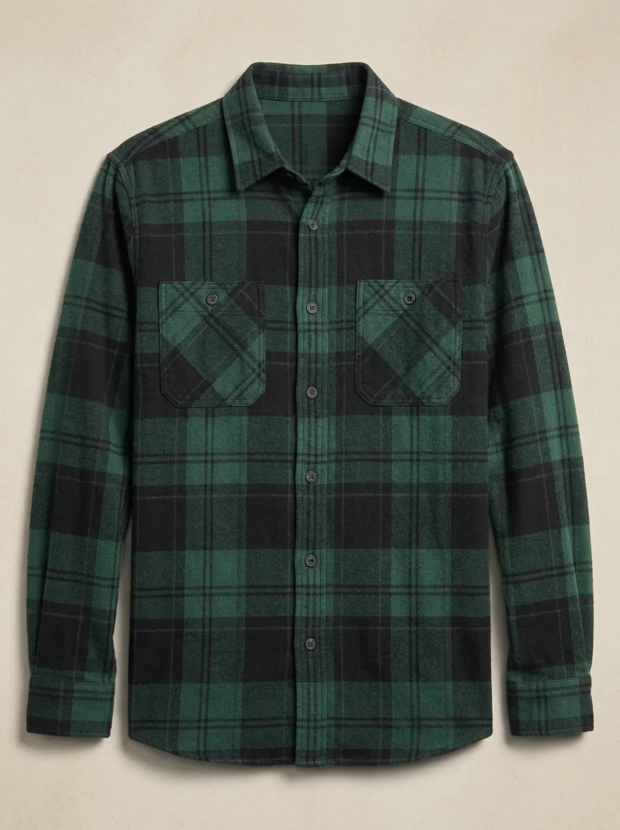 Heritage Plaid Curved Hem Shirt