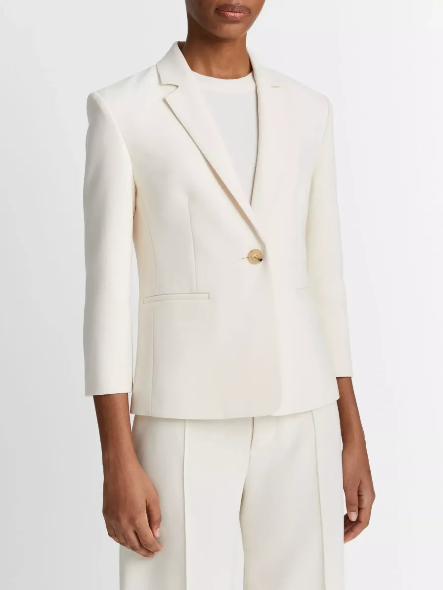 Slim-Fit Single-Button Blazer