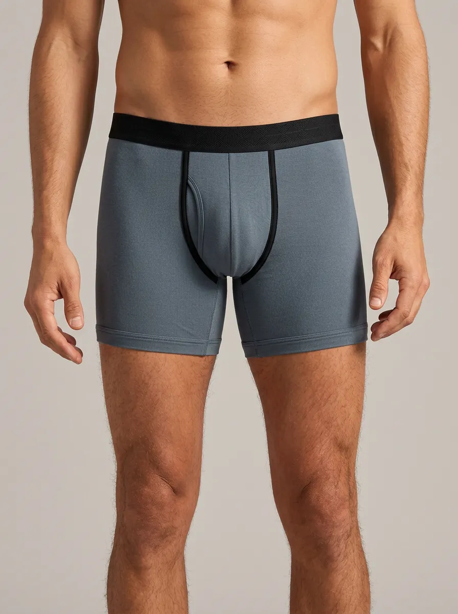 Men's Contrast Trim Boxer Briefs