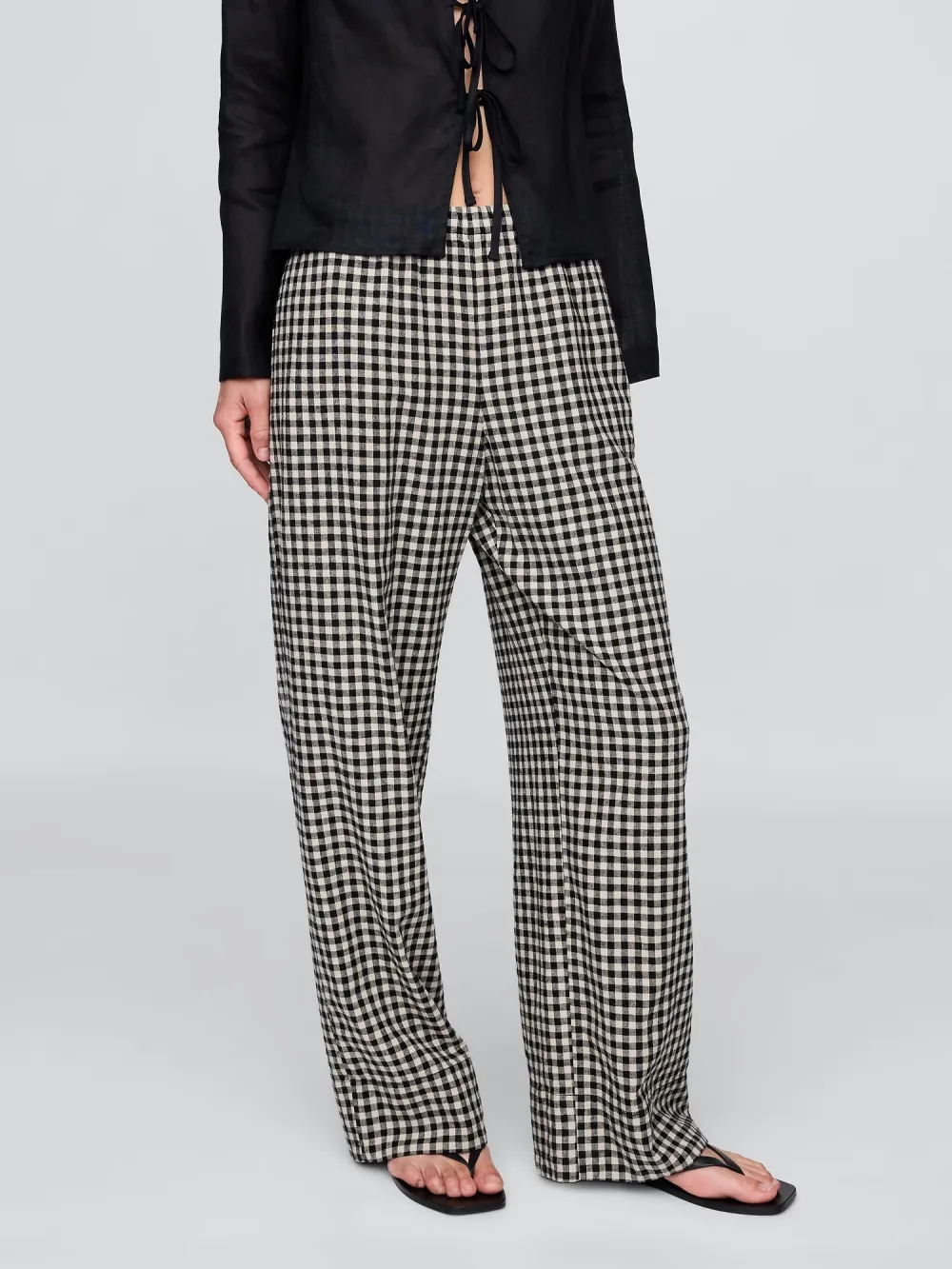 Loose Waist Mesh Trousers