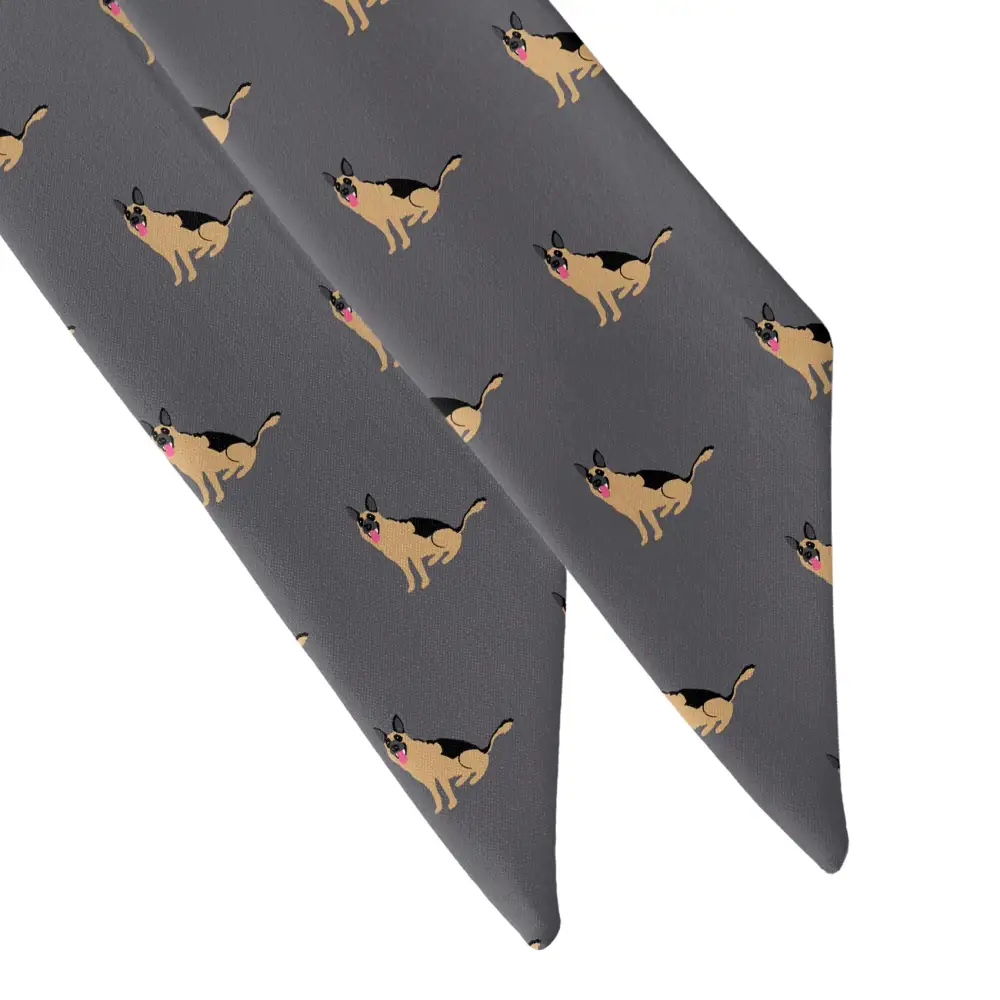 German Shepherd Motif Hair Scarf