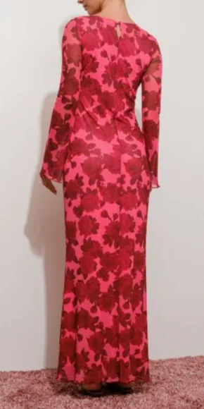 Wild Rose Romance Maxi Dress