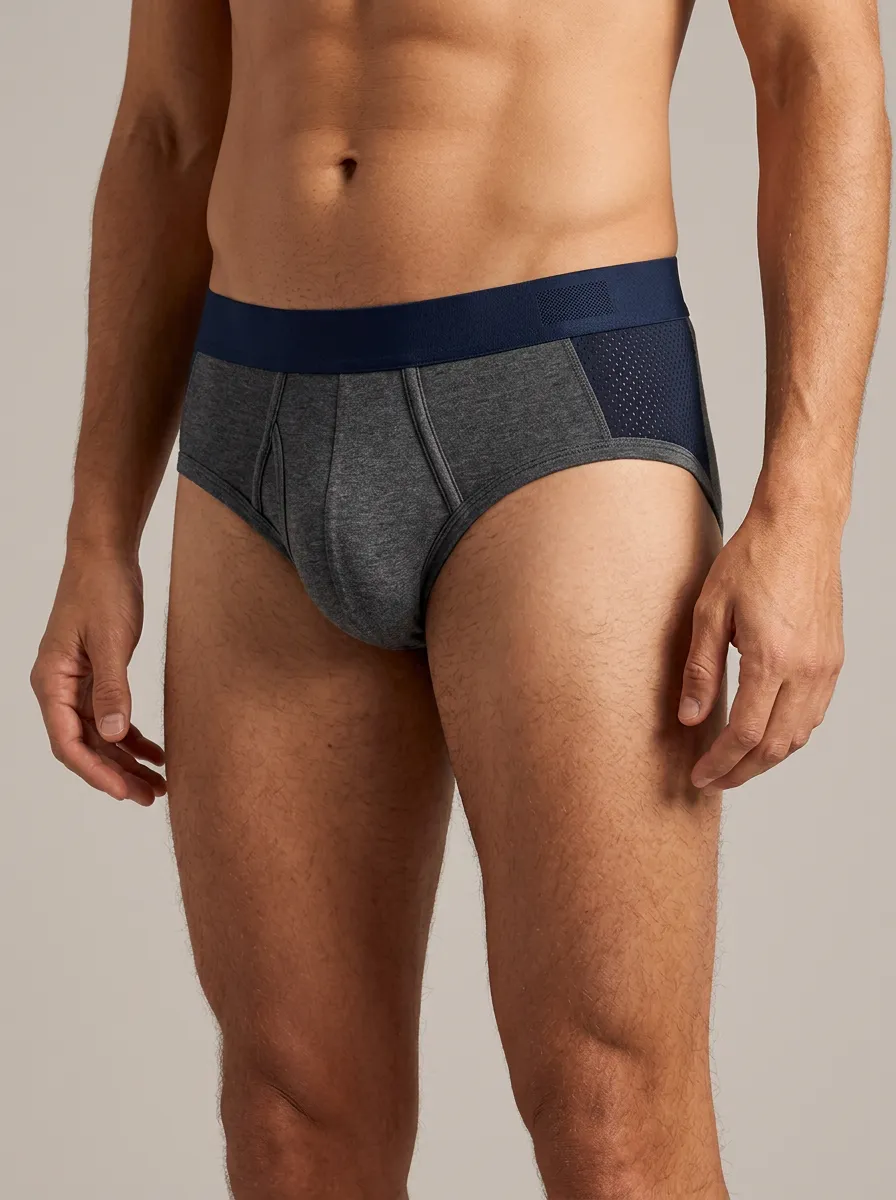 Men's Stadium Athletic Performance Mesh Panel Boxer Briefs