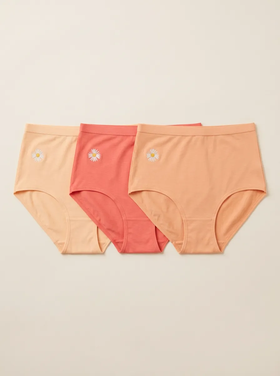 Women's High-Rise Floral Seamless 3-Pack Briefs