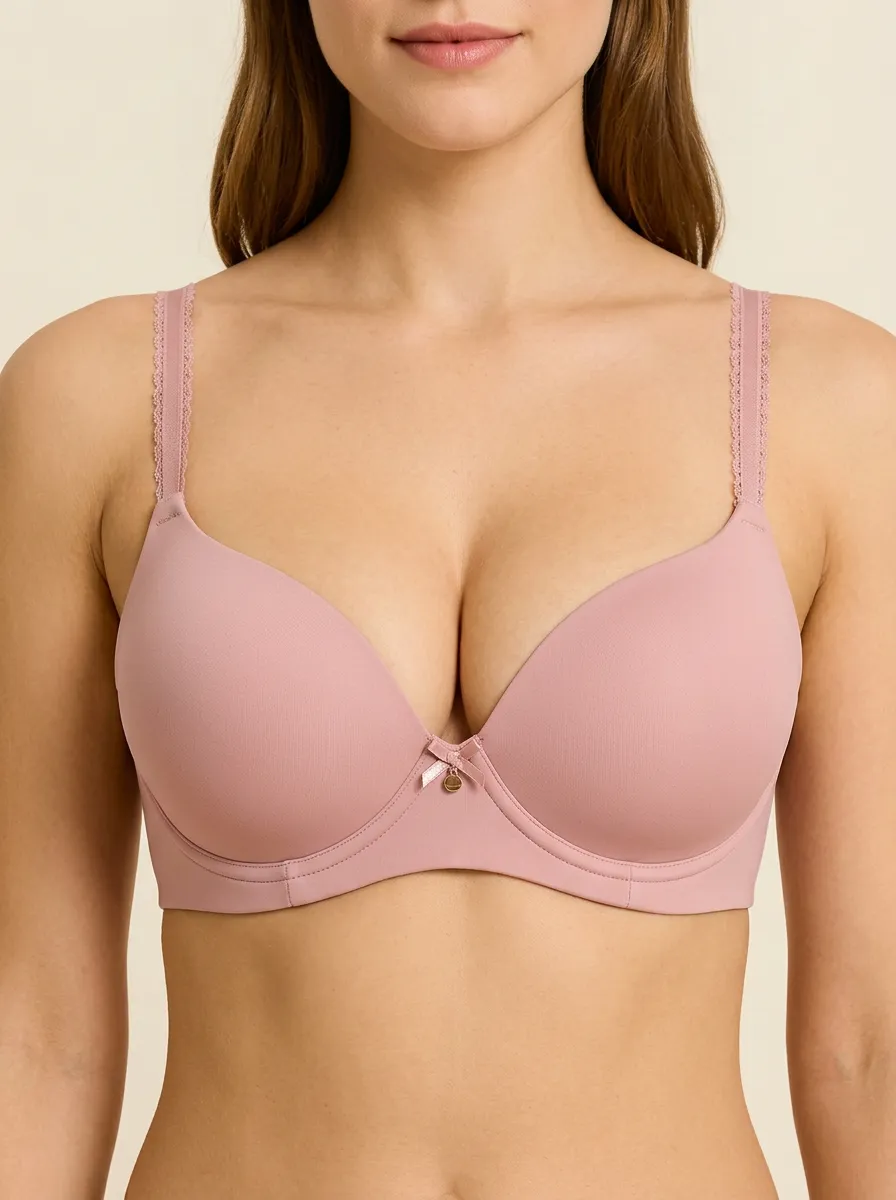 Women's Padded Underwire Seamless Adjustable-Strap Bra
