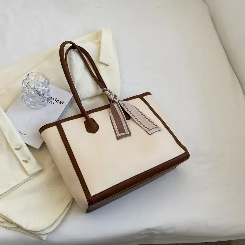 Roomy Textured Tote Bag
