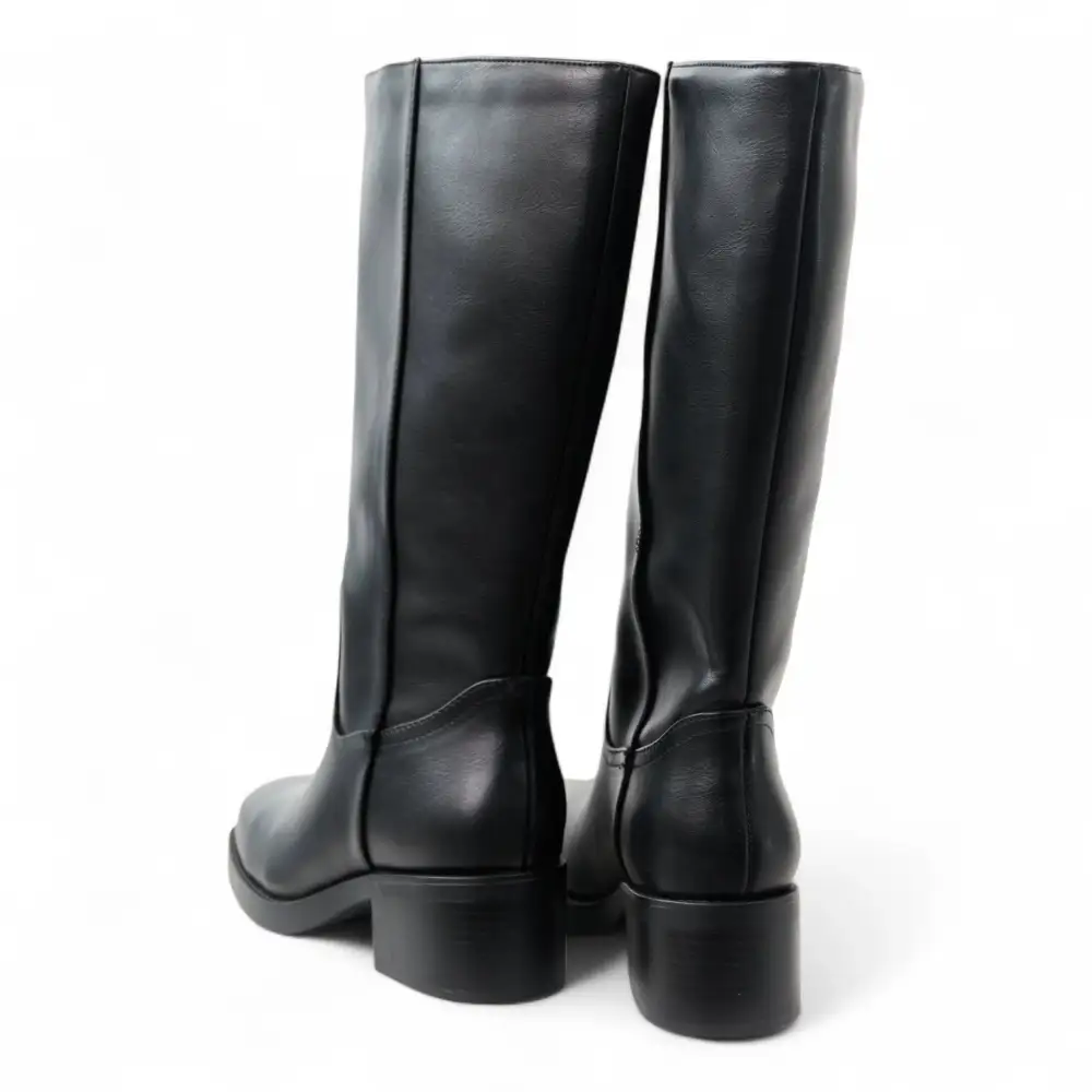 Belvin Square Toe Block Heel Tall Boot