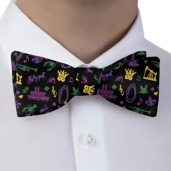 Pelican Crawfish Heritage Motif Bow Tie