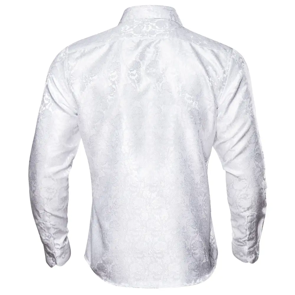 Classic Paisley Long Sleeve Silk Casual Shirt