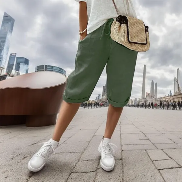 Cotton Linen Shorts